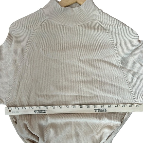 SNDYS Everyday Revolve Tied Up Ribbed Knit Dress Long Sleeve Beige Size Small - Picture 6 of 9